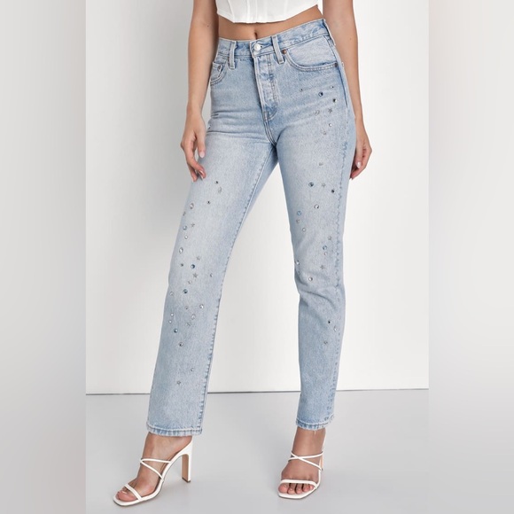 Levi’s 501 Original Fit Studded Women’s Jeans - Picture 8 of 10